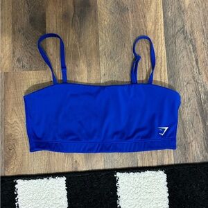 Gymshark blue bandeau sports bra